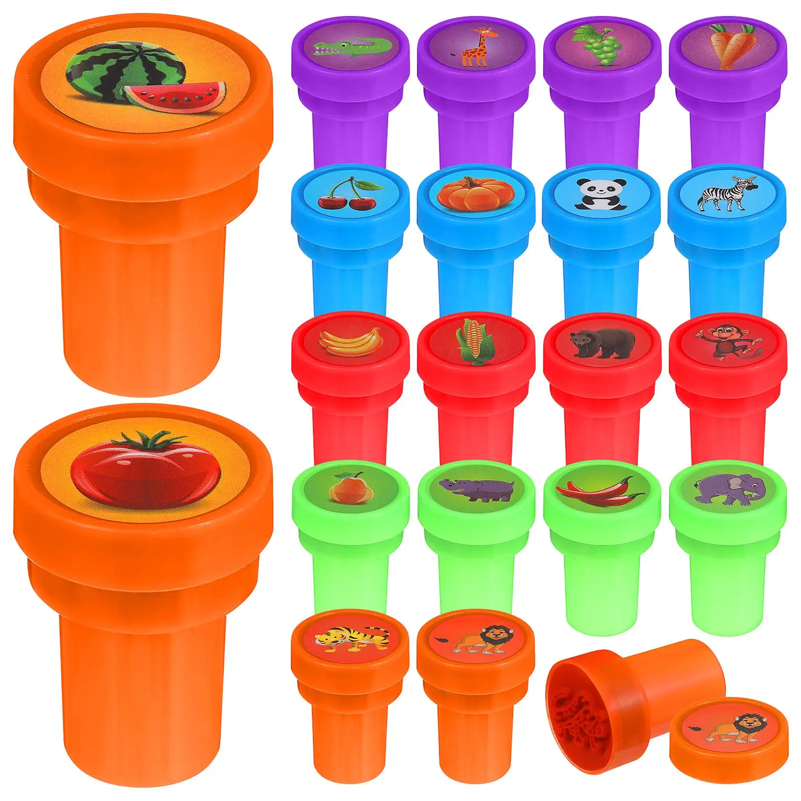 20 Pcs Children's Stamp Funny Stamper Fruit Toddler Toys Fashionable Kid Vegetables
20 Pcs Children's Stamp Funny Stamper Fruit Toddler Toys Fashionable Kid Vegetables