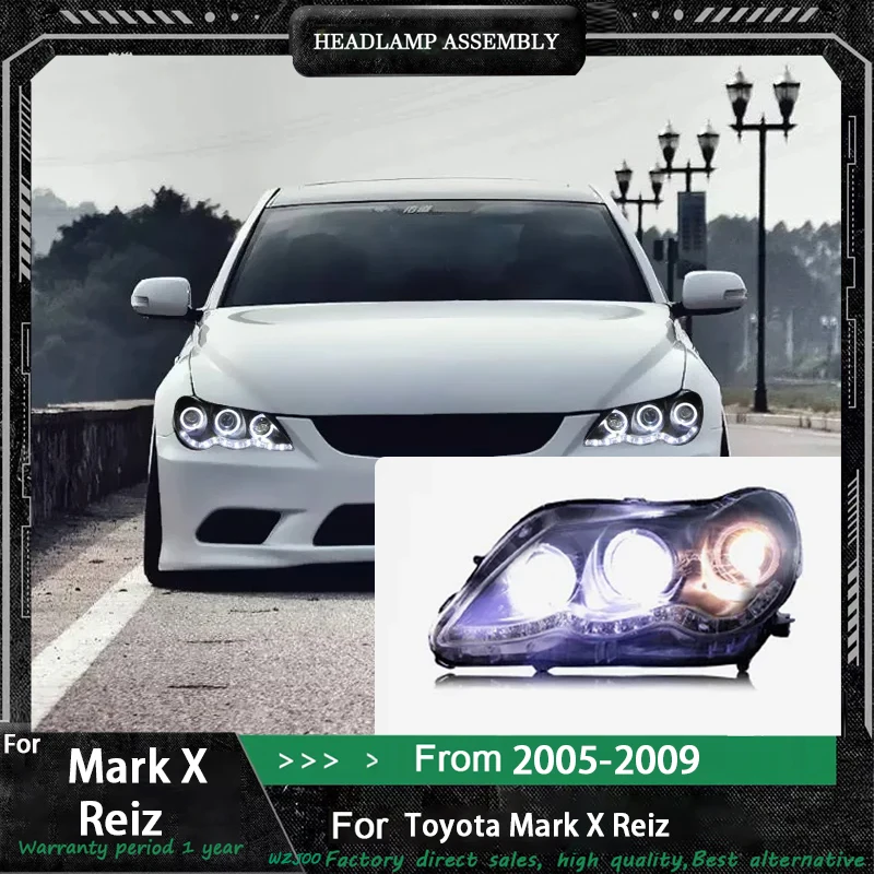 Car For Toyota 2005-2009 Mark X Reiz Headlight Upgrade DRL Front Lamp Dynamic Turn Signals LED Projector Lens Auto Accessories
Car For Toyota 2005-2009 Mark X Reiz Headlight Upgrade DRL Front Lamp Dynamic Turn Signals LED Projector Lens Auto Accessories