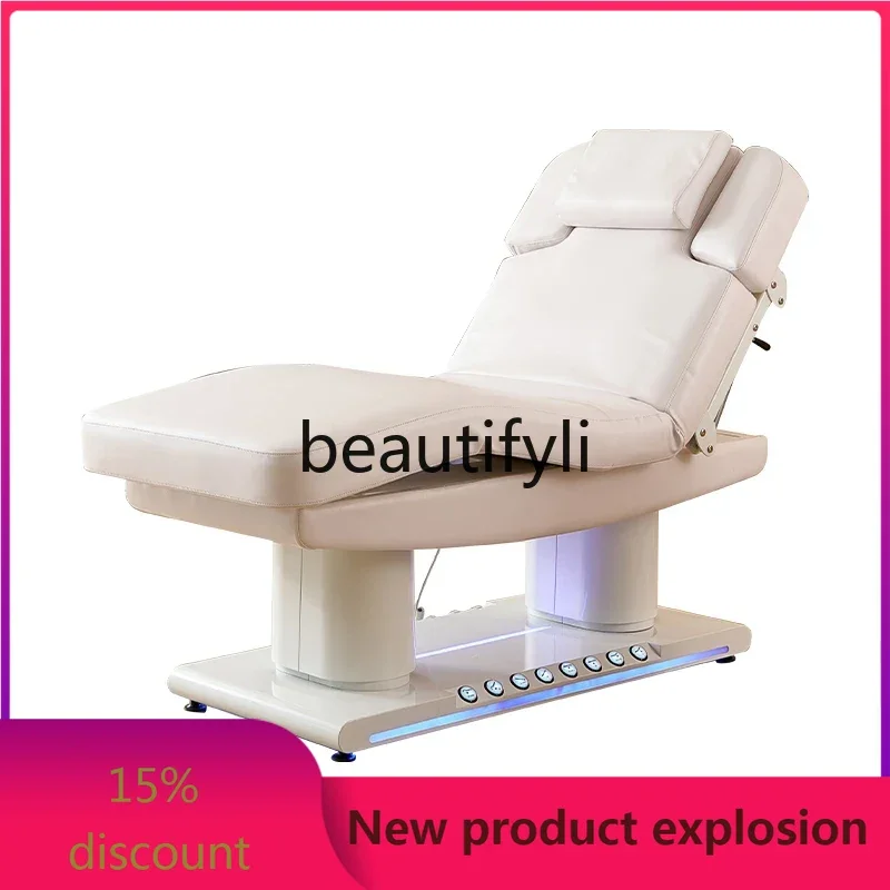 Multifunctional electric lifting beauty bed, special facial care bed for beauty salons, massage bed with foot control
Multifunctional electric lifting beauty bed, special facial care bed for beauty salons, massage bed with foot control
