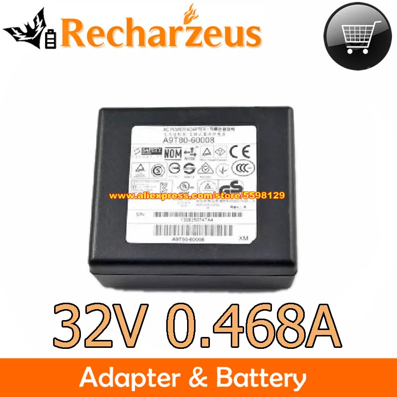 Original 32V/12V 468mA/166mA AC Adapter A9T80-60008 A9T80-6008 For HP OFFICER 4630 OFFICE JET 4632 4635 6830 ENVY 7640 PRINTER
Original 32V/12V 468mA/166mA AC Adapter A9T80-60008 A9T80-6008 For HP OFFICER 4630 OFFICE JET 4632 4635 6830 ENVY 7640 PRINTER