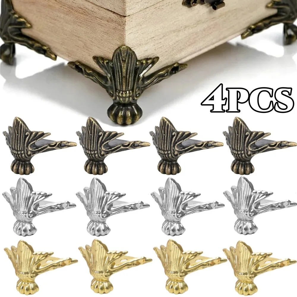 4PCS Retro Corner Protector Jewelry Box Wooden Box Retro Carving Foot Decoration Corner Protector Furniture Hardware Bracket
4PCS Retro Corner Protector Jewelry Box Wooden Box Retro Carving Foot Decoration Corner Protector Furniture Hardware Bracket