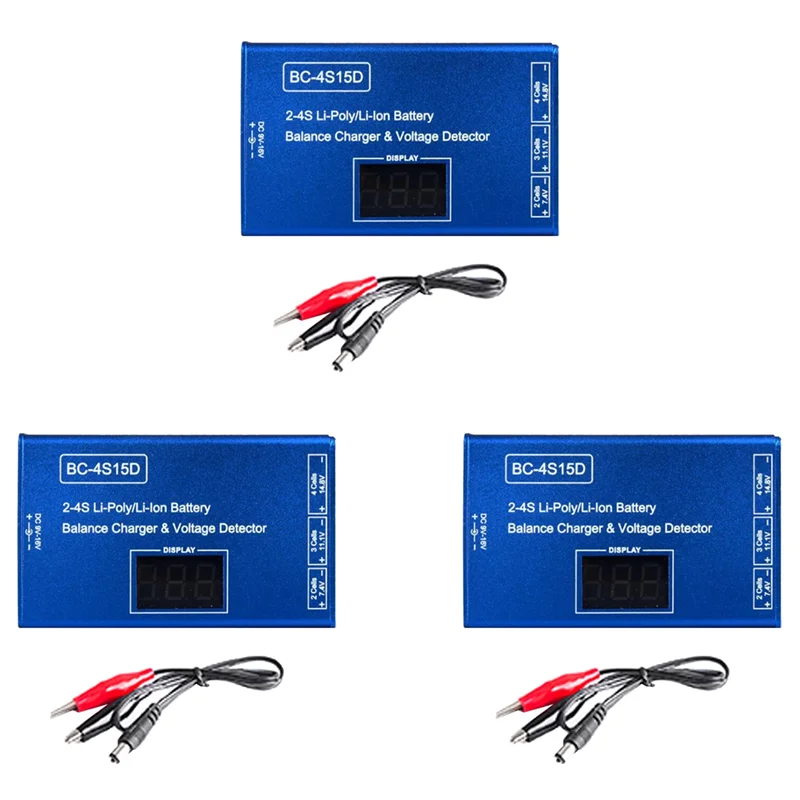 【Flash-Deal!】3X BC-4S15D Battery Lipo Li- Balance Charger Voltage Detector LCD Digital Display Balance Charger For RC Battery
【Flash-Deal!】3X BC-4S15D Battery Lipo Li- Balance Charger Voltage Detector LCD Digital Display Balance Charger For RC Battery