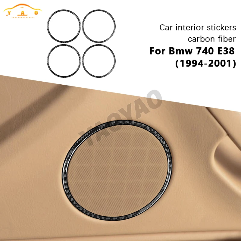 Carbon Fiber Front Rear Door Speaker Ring Panel Decorative Stickers For BMW 7 Series E38 740 1994-2001 Car Interior Accessories
Carbon Fiber Front Rear Door Speaker Ring Panel Decorative Stickers For BMW 7 Series E38 740 1994-2001 Car Interior Accessories