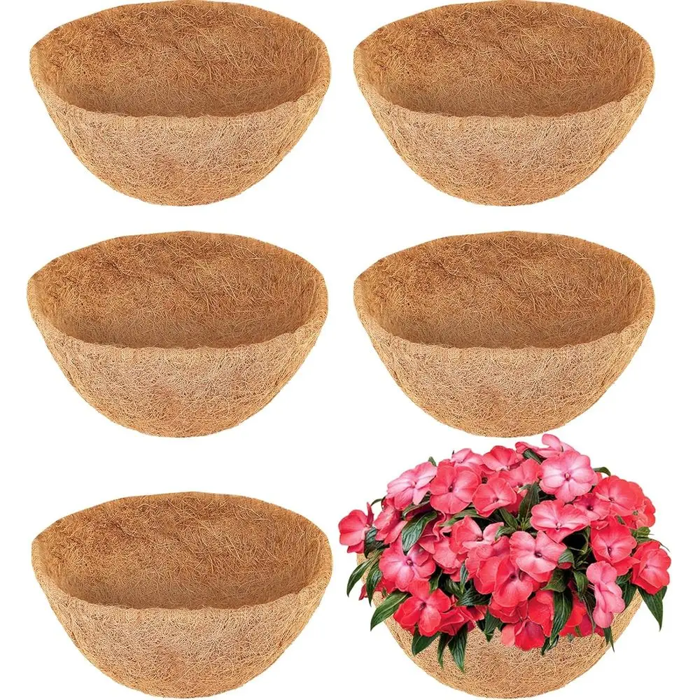 CLiners or Planters - 6 Pack 14 Inch Round Hanging Basket Liners, 100% Natural Cnut iber Replacement Liners or Hanging Baskets P
CLiners or Planters - 6 Pack 14 Inch Round Hanging Basket Liners, 100% Natural Cnut iber Replacement Liners or Hanging Baskets P