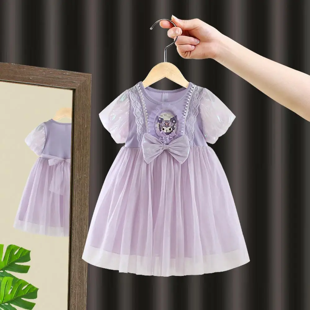 Kawaii Sanrio Kuromi Dress Summer Girls Short Sleeve Cartoon Mesh Princess Skirt Sweet Pleated Skirt Children's Skirts Gifts
Kawaii Sanrio Kuromi Dress Summer Girls Short Sleeve Cartoon Mesh Princess Skirt Sweet Pleated Skirt Children's Skirts Gifts