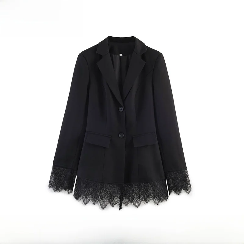 Spring Summer New Arrival Women's Suit Jacket LR Style Simple Matching Lace Splicing Breathable Long Sleeve Business Wear
Spring Summer New Arrival Women's Suit Jacket LR Style Simple Matching Lace Splicing Breathable Long Sleeve Business Wear