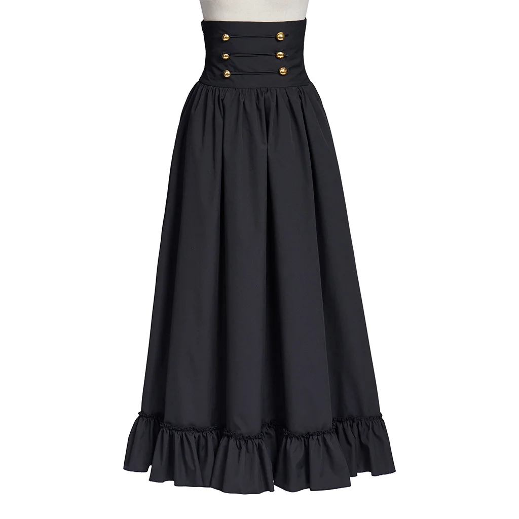 Woman Medieval Elegant Skirt Solid Color Hight Waist Middle Ages Renaissance Costumes Vintage Swing Pleated Skirts Maid Cosplay
Woman Medieval Elegant Skirt Solid Color Hight Waist Middle Ages Renaissance Costumes Vintage Swing Pleated Skirts Maid Cosplay