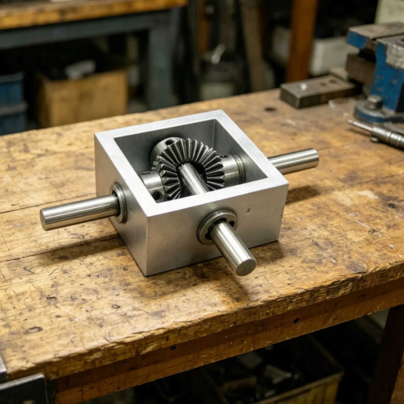 90-Degree Gearbox Lightweight Double Output Shaft Gearbox Bevel Transmission Unit Easy to Install Machine Part
90-Degree Gearbox Lightweight Double Output Shaft Gearbox Bevel Transmission Unit Easy to Install Machine Part