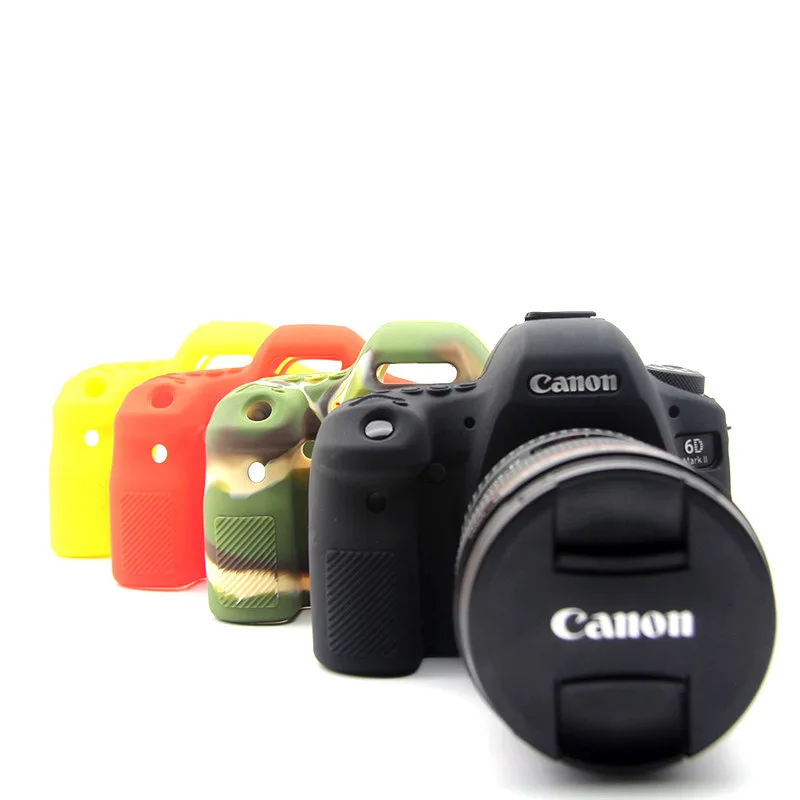 Rubber Silicon Armor Skin Case Body Cover Protector for Canon EOS 6D Mark II 6D2 6DII DSLR Digital Camera Protective Video Bag
Rubber Silicon Armor Skin Case Body Cover Protector for Canon EOS 6D Mark II 6D2 6DII DSLR Digital Camera Protective Video Bag