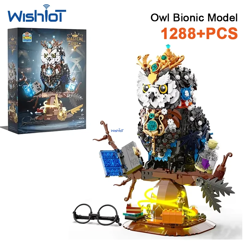 1288pcs Creative Magical Owl with Lights Building Blocks MOC Mechanical Bird Animal Assembly Bricks Toys Christmas Gift
1288pcs Creative Magical Owl with Lights Building Blocks MOC Mechanical Bird Animal Assembly Bricks Toys Christmas Gift