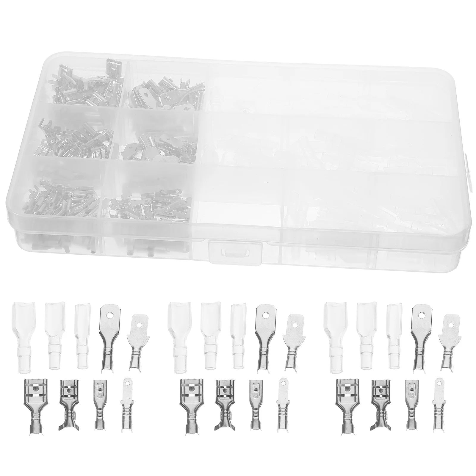 270 Pcs Waterproof Wiring Terminals Jacket Spring Spade Connectors Crimp Wire Terminal Electrical Insulated Speaker Car Audio
270 Pcs Waterproof Wiring Terminals Jacket Spring Spade Connectors Crimp Wire Terminal Electrical Insulated Speaker Car Audio