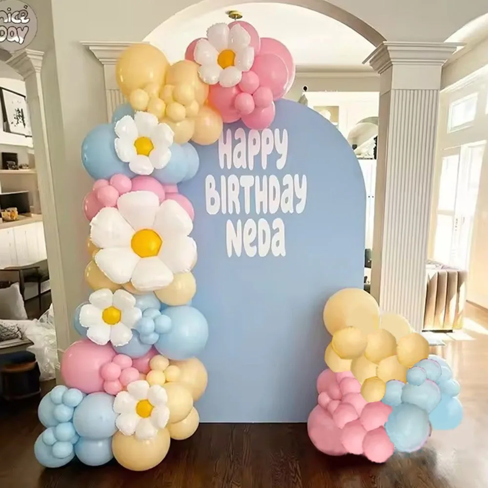 Daisy Balloon Garland Arch Kit Pink Blue Yellow Balloon Daisy Flower Balloon Birthday Wedding Baby Shower Party Supplies
Daisy Balloon Garland Arch Kit Pink Blue Yellow Balloon Daisy Flower Balloon Birthday Wedding Baby Shower Party Supplies