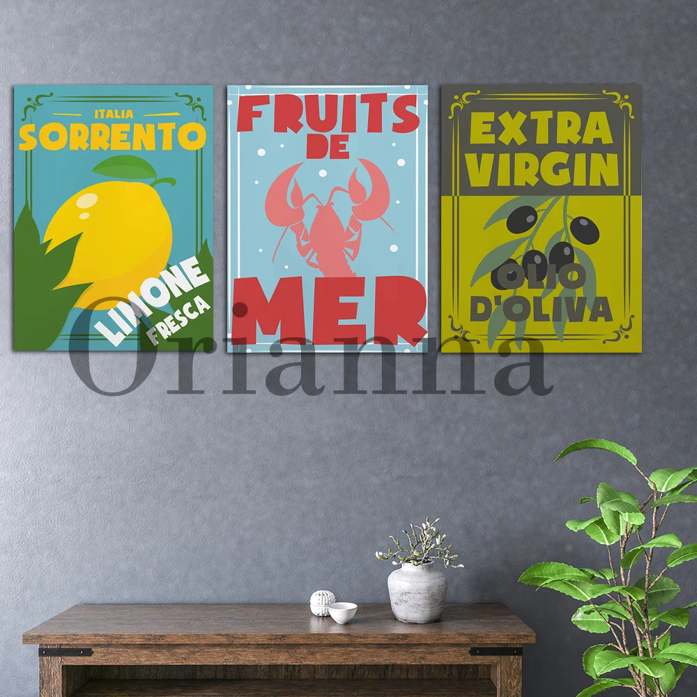 Kitchen Print - Italian Sorrento Limone Olive Oil - France Fruits Seafood - Lemon - Citrus - Kitchen Wall Art Poster -Food Lover
Kitchen Print - Italian Sorrento Limone Olive Oil - France Fruits Seafood - Lemon - Citrus - Kitchen Wall Art Poster -Food Lover