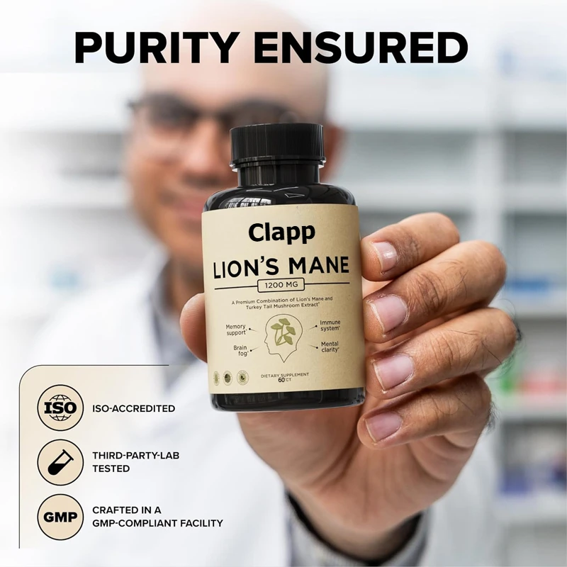 Lions Mane Supplemental Capsules with Turkey Tail-Enlightening Brain Mist, Attention, Memory, Neural Function,and Immune Support
Lions Mane Supplemental Capsules with Turkey Tail-Enlightening Brain Mist, Attention, Memory, Neural Function,and Immune Support