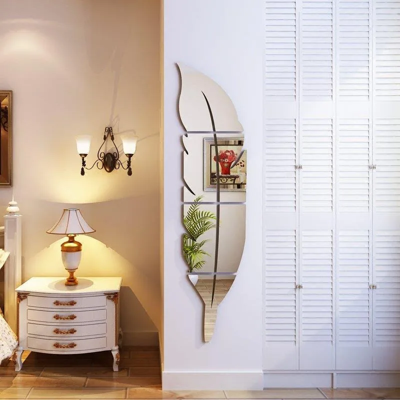 Acrylic Mirror Paste Mirror Feather Wall Paste Decoration Three-dimensional Porch Bathroom Family Decoration
Acrylic Mirror Paste Mirror Feather Wall Paste Decoration Three-dimensional Porch Bathroom Family Decoration