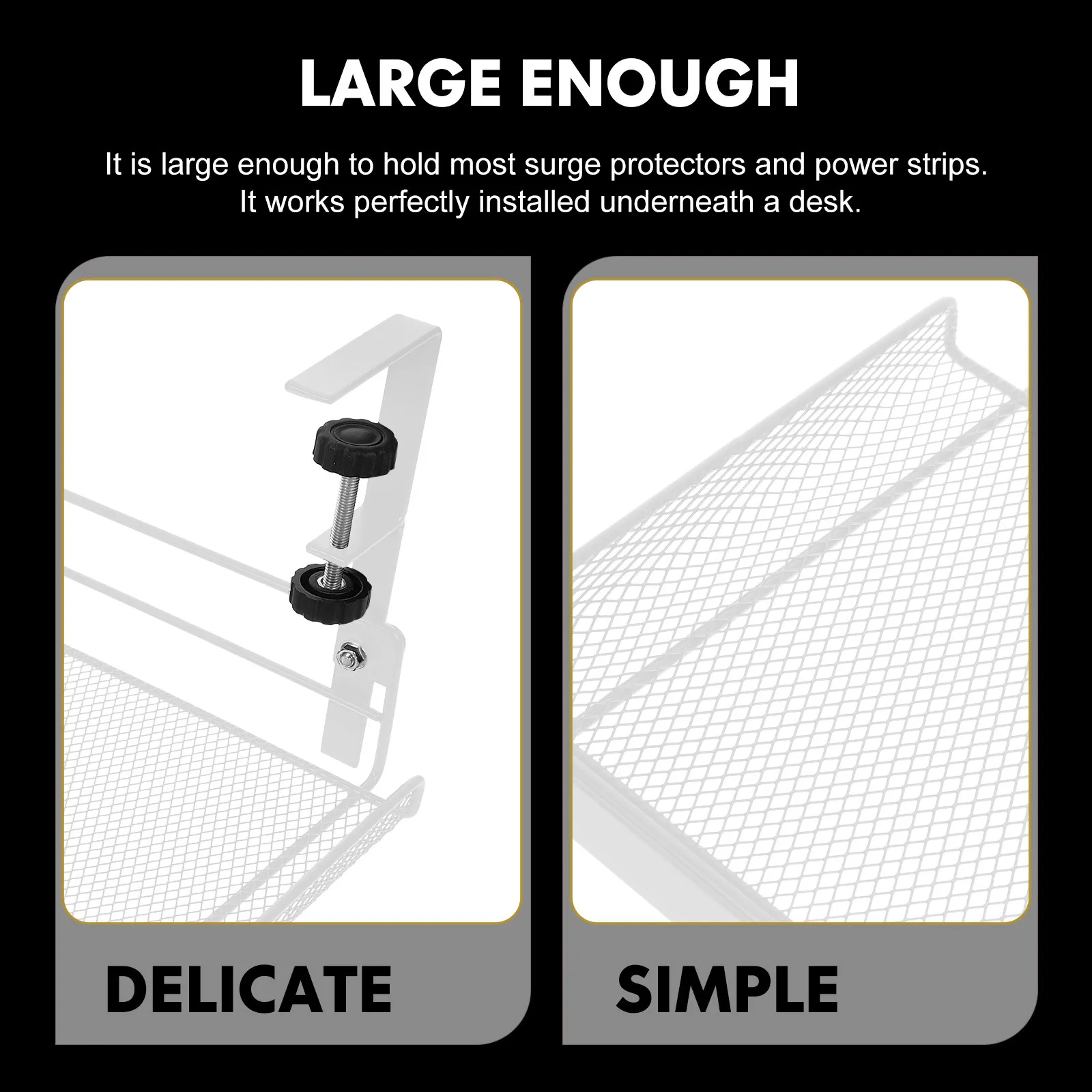 Under Desk Storage Basket Adjustable Metal Organizer Wire Mesh File Holder Office Dorm Document Organizer Rack
Under Desk Storage Basket Adjustable Metal Organizer Wire Mesh File Holder Office Dorm Document Organizer Rack