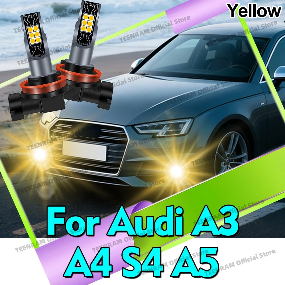 Комплект из 2 желтых светодиодных противотуманных фар 3000K H8 H11, лампы DRL для Audi A3 8P 8V A4 B6 B8 B5 A6 C6 C5 80 B7 A5 100 A7 A8 Q5 Q7 TT S6
Комплект из 2 желтых светодиодных противотуманных фар 3000K H8 H11, лампы DRL для Audi A3 8P 8V A4 B6 B8 B5 A6 C6 C5 80 B7 A5 100 A7 A8 Q5 Q7 TT S6
