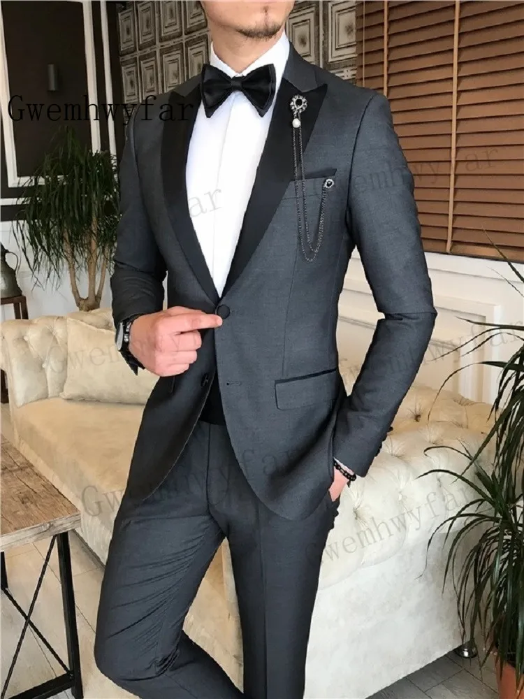 Gwenhwyfar 2023 New Arrival Men Suits Peak Groom Wedding Suits Black Purple Blazer Jacket Pants 2 Pieces Business Formal Classic
Gwenhwyfar 2023 New Arrival Men Suits Peak Groom Wedding Suits Black Purple Blazer Jacket Pants 2 Pieces Business Formal Classic
