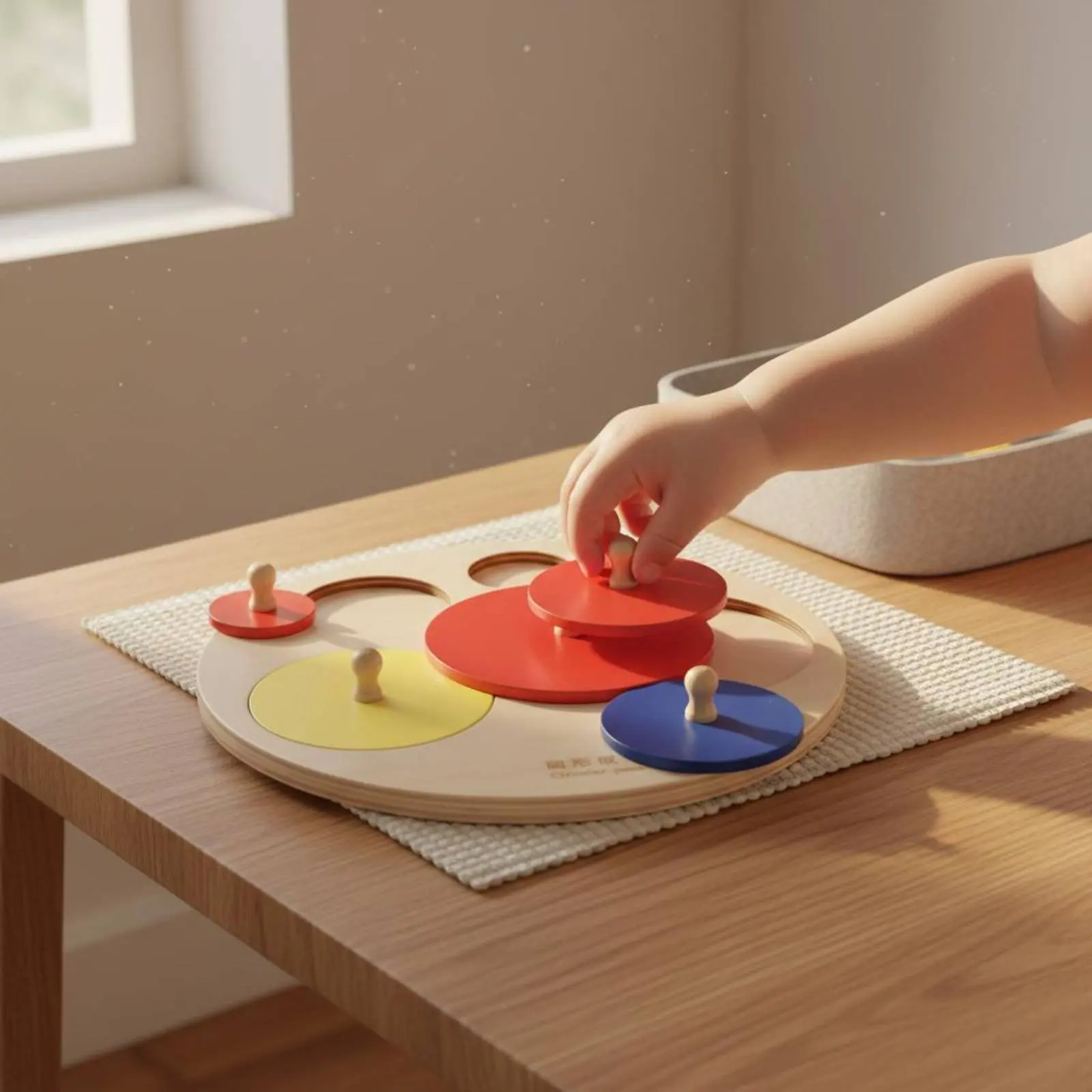 Young Child Shape Puzzle with Knobs Wood Construction Knobbed Puzzle Paint Child Centered Shape Matching Toy for Preschool
Young Child Shape Puzzle with Knobs Wood Construction Knobbed Puzzle Paint Child Centered Shape Matching Toy for Preschool