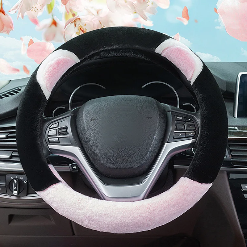 Car cartoon steering wheel cover winter Short plush Car handle non-slip keep warm Automotive interior modification
Car cartoon steering wheel cover winter Short plush Car handle non-slip keep warm Automotive interior modification