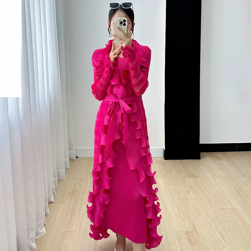 Miyake Women's Dress Women's Fall 2024 New Ruffle Edge Solid Color Versatile Elegant Tank Top Dress Pleated Windbreaker
Miyake Women's Dress Women's Fall 2024 New Ruffle Edge Solid Color Versatile Elegant Tank Top Dress Pleated Windbreaker