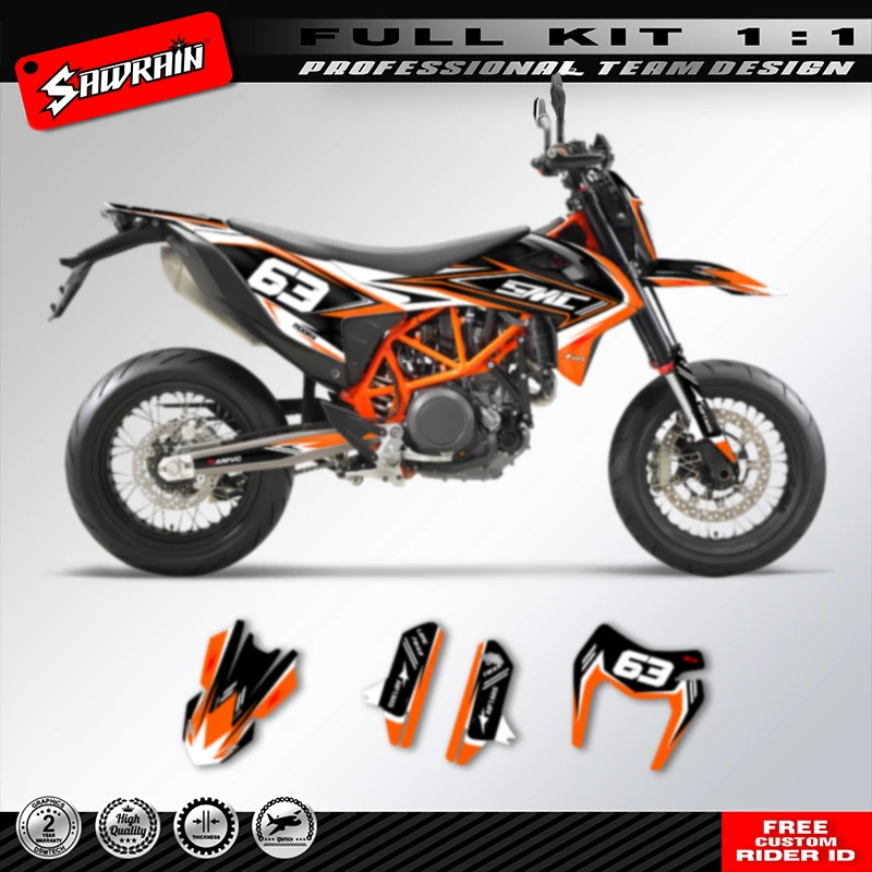 Sawrain For KTM SMC-R 690 Enduro 2019 2020 2021 Motorcycle Graphics Background Decal Sticker Kits Customize
Sawrain For KTM SMC-R 690 Enduro 2019 2020 2021 Motorcycle Graphics Background Decal Sticker Kits Customize