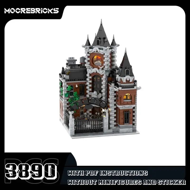 MOC Gothic Style Tower Building Blocks Set Dark Architectural Model Creative Medieval Manor Construction Set Adult Gift
MOC Gothic Style Tower Building Blocks Set Dark Architectural Model Creative Medieval Manor Construction Set Adult Gift