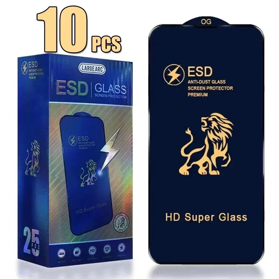 10pcs ESD Tempered Glass Full Cover Screen Protector Anti Static Film Explosion For iPhone 14 15 13 12 11 pro max 7 8 plus x xs
10pcs ESD Tempered Glass Full Cover Screen Protector Anti Static Film Explosion For iPhone 14 15 13 12 11 pro max 7 8 plus x xs