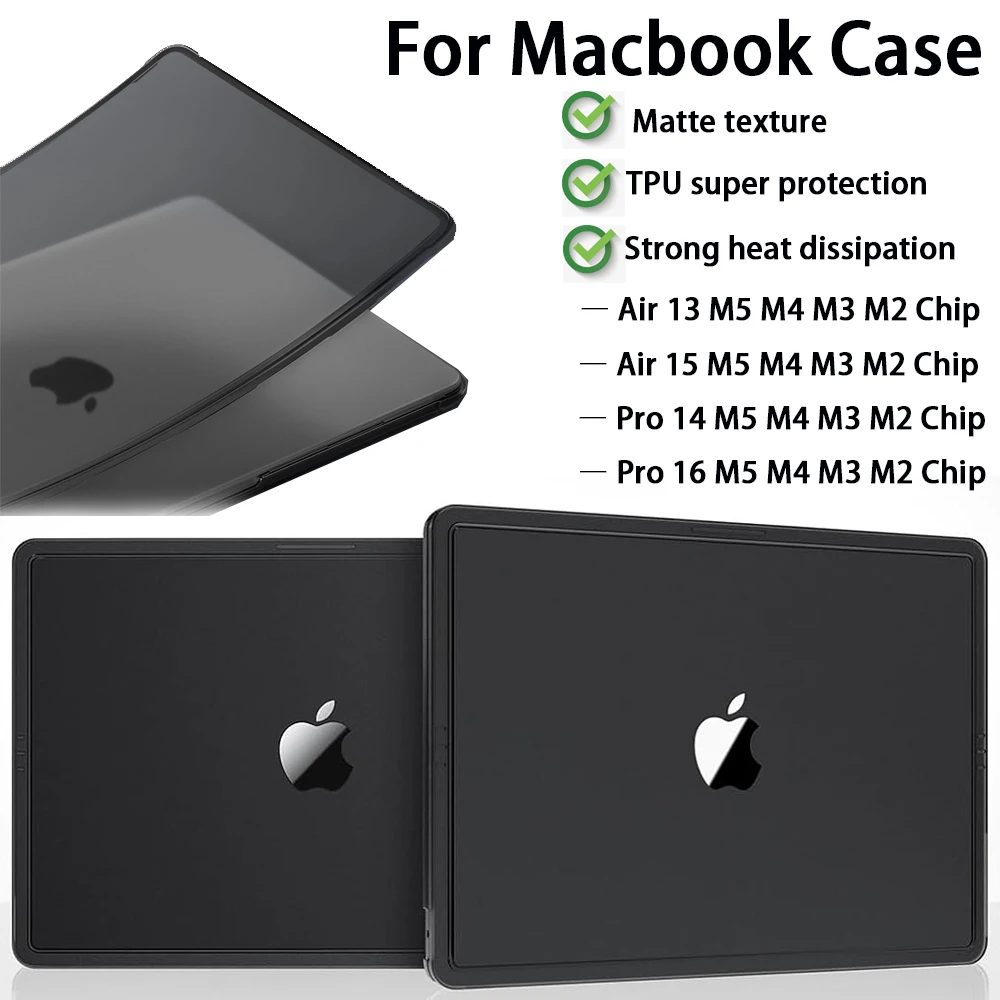 Laptop Case For Macbook Air 13.6 inch M5 M4 M3 M2 Chip 2026-2022,Air 15 M5 Chip,For Macbook Pro 14/16 M5 Por/Max 2026
Laptop Case For Macbook Air 13.6 inch M5 M4 M3 M2 Chip 2026-2022,Air 15 M5 Chip,For Macbook Pro 14/16 M5 Por/Max 2026