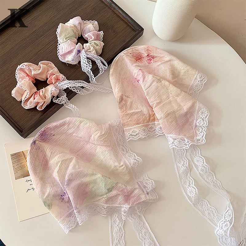 New Ins Lace Hair Scarf Floral Print Transparent Headscarf Hat Retro Triangle Hair Band Women Travel Photo Headband Accessories
New Ins Lace Hair Scarf Floral Print Transparent Headscarf Hat Retro Triangle Hair Band Women Travel Photo Headband Accessories