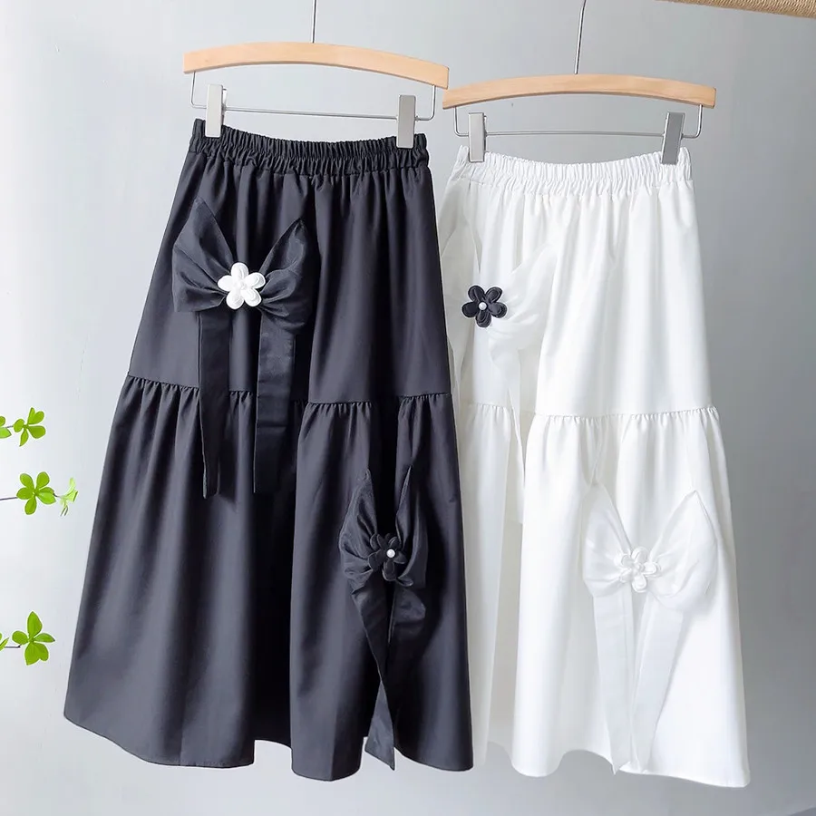 Women Midi Skirt 2022 Spring Summer Casual Bow Layered Elastic High Waist Pleated A-line Long Tulle Skirts Princess Skirt
Women Midi Skirt 2022 Spring Summer Casual Bow Layered Elastic High Waist Pleated A-line Long Tulle Skirts Princess Skirt