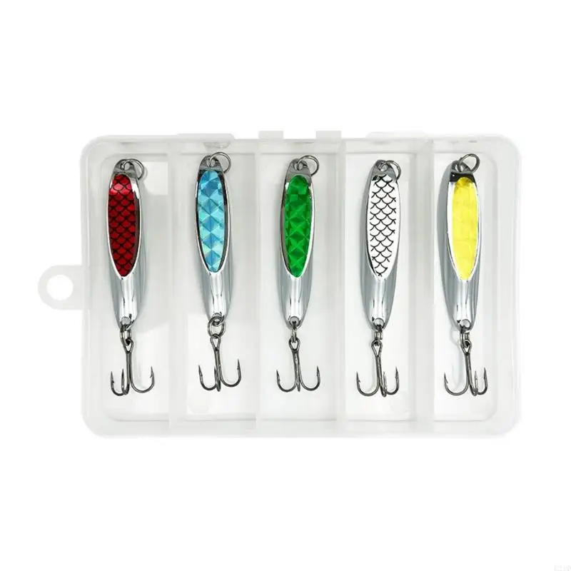 5Pcs Metal Spoon Lures Baits Casting Spinner Baits Steel Treble Hook Fishhooks
5Pcs Metal Spoon Lures Baits Casting Spinner Baits Steel Treble Hook Fishhooks