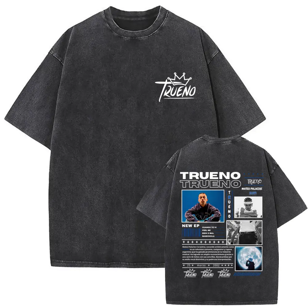 Vintage Washed Rapper Trueno 2025 Merch T-shirt Men's Clothing Hip Hop Streetwear Male Fashion Oversized Short Sleeve T-shirts
Vintage Washed Rapper Trueno 2025 Merch T-shirt Men's Clothing Hip Hop Streetwear Male Fashion Oversized Short Sleeve T-shirts