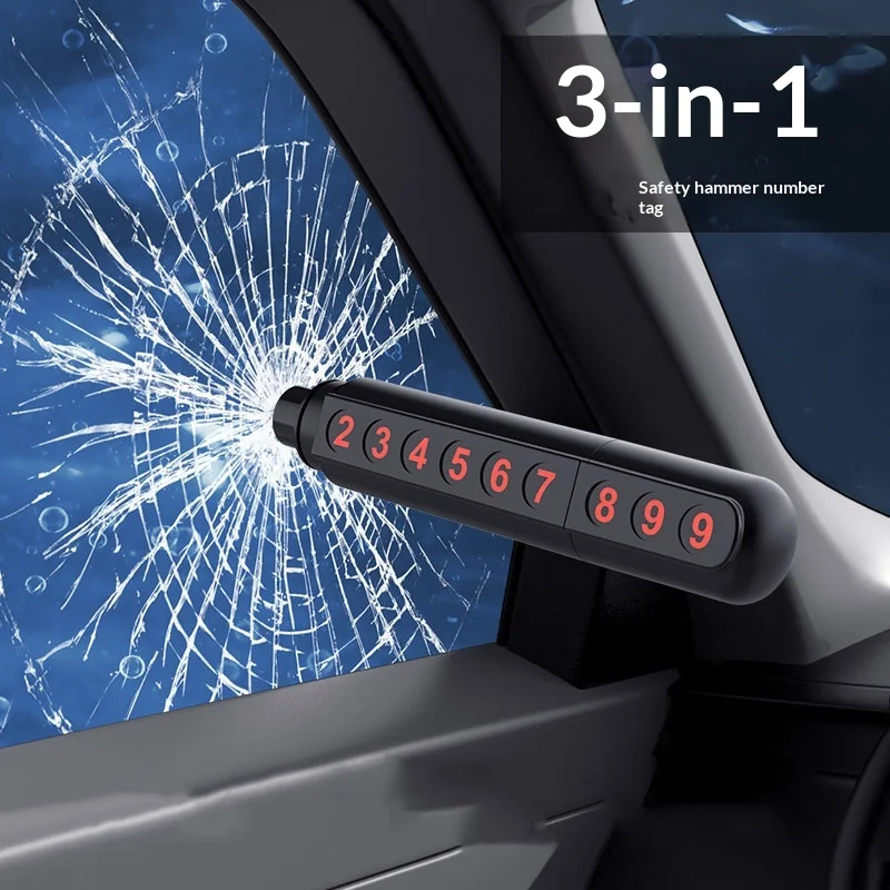 3 in 1 Car Window Breaker & Seatbelt Cutter + Parking Number Plate – Emergency Escape Tool for Any Vehicle, Easy to Use
3 in 1 Car Window Breaker & Seatbelt Cutter + Parking Number Plate – Emergency Escape Tool for Any Vehicle, Easy to Use