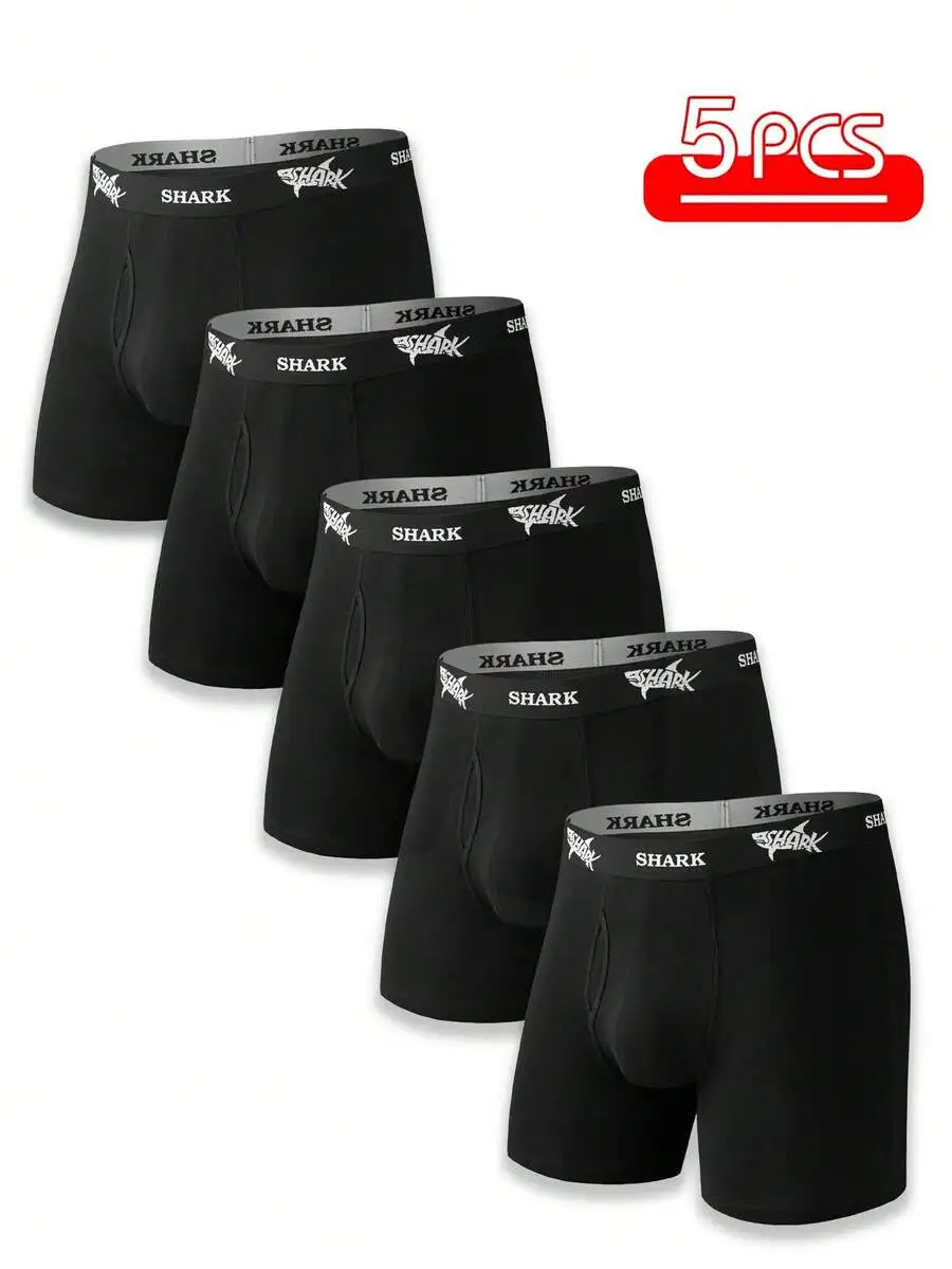 5 Pcs Mens Cotton Boxer Briefs Comfortable Fashion Underwear
5 Pcs Mens Cotton Boxer Briefs Comfortable Fashion Underwear