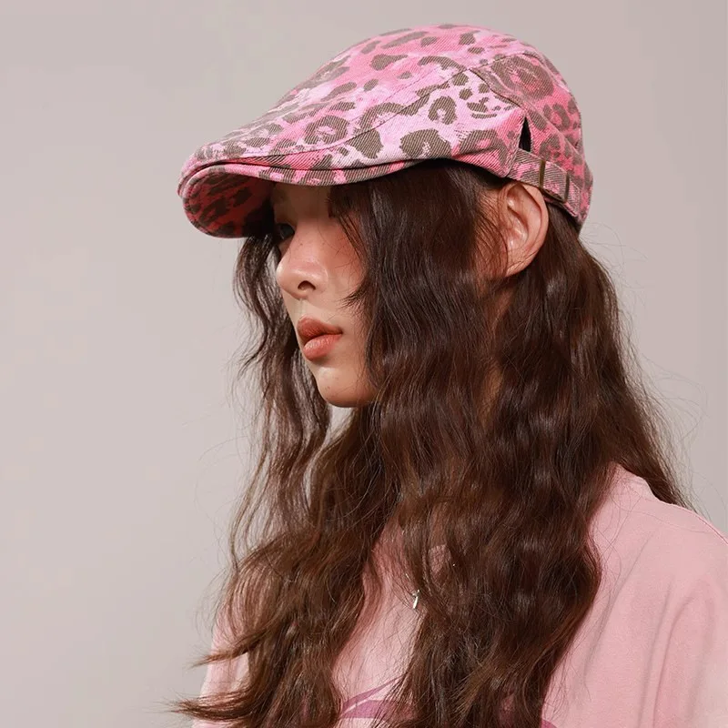 New Vintage Leopard Print Forward Hat Women Outdoor Shading Beret Men
New Vintage Leopard Print Forward Hat Women Outdoor Shading Beret Men