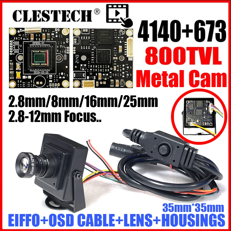 Металлическая стандартная камера видеонаблюдения SONY EFFIO CCD 4140 + 673 800TVL с кабелем OSD 3,6/16/25/2.8-12 мм фокус 5-50 мм варианты объектива
Металлическая стандартная камера видеонаблюдения SONY EFFIO CCD 4140 + 673 800TVL с кабелем OSD 3,6/16/25/2.8-12 мм фокус 5-50 мм варианты объектива