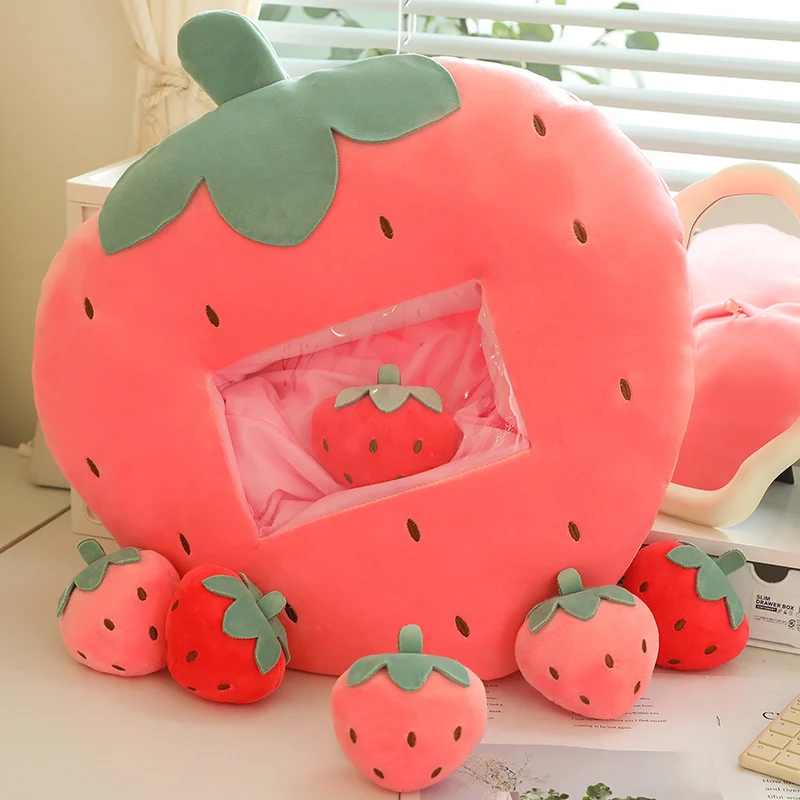 New Creative Strawberry Snack Bag Pillow Toy Soft Plush Doll Fruit Decorative Cushion Children's Plush Toys Velvet Fabric
New Creative Strawberry Snack Bag Pillow Toy Soft Plush Doll Fruit Decorative Cushion Children's Plush Toys Velvet Fabric