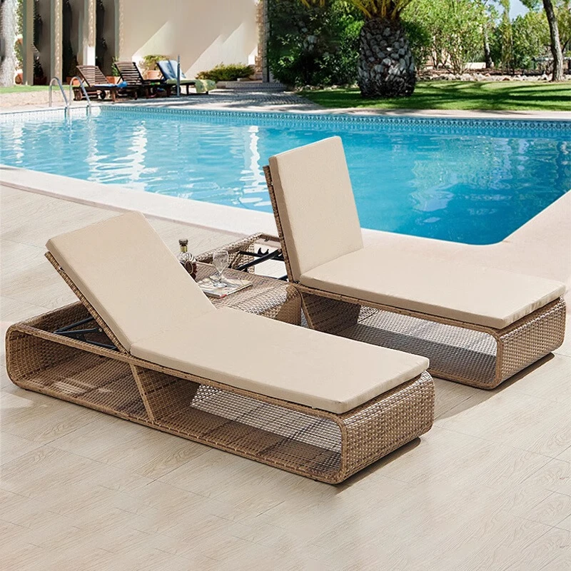 !@Modern Outdoor Teak Rattan Recliner Bed Sofa Foldable UV Resistant Anti-Rust Cushions Included Hotel Pool Leisure Use
!@Modern Outdoor Teak Rattan Recliner Bed Sofa Foldable UV Resistant Anti-Rust Cushions Included Hotel Pool Leisure Use
