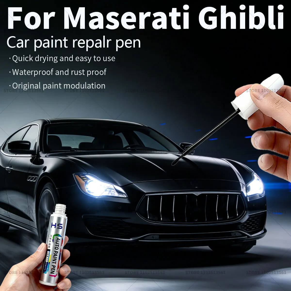 Для Maserati Ghibli автомобильная ручка для ремонта краски, аксессуары для ремонта царапин, Bianco Black Blu Emozione Rosso Energia Rosso Folgore
Для Maserati Ghibli автомобильная ручка для ремонта краски, аксессуары для ремонта царапин, Bianco Black Blu Emozione Rosso Energia Rosso Folgore