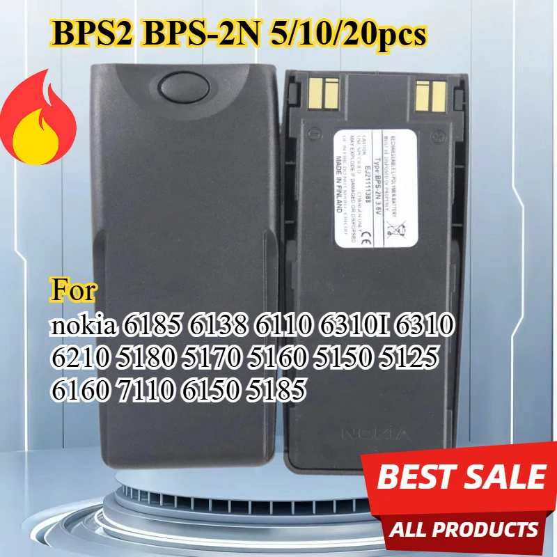 Новые аккумуляторы BPS2 BPS-2N (5/10/20 шт.) для Nokia 6185, 6138, 6110, 6310I, 6310, 6210, 5180, 5170, 5160, 5150, 5125, 6160, 7110, 6150, 5185
Новые аккумуляторы BPS2 BPS-2N (5/10/20 шт.) для Nokia 6185, 6138, 6110, 6310I, 6310, 6210, 5180, 5170, 5160, 5150, 5125, 6160, 7110, 6150, 5185