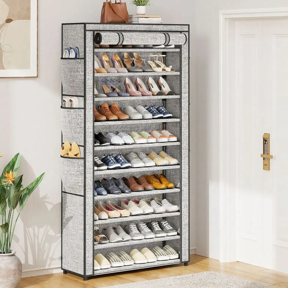 10 Tier Shoe Cabinet, Large Capacity 5056Pairs Beautiful Tall Shoe Shelf Free Standing Storage Cabinet Entryway Closet, Dustpro
10 Tier Shoe Cabinet, Large Capacity 5056Pairs Beautiful Tall Shoe Shelf Free Standing Storage Cabinet Entryway Closet, Dustpro