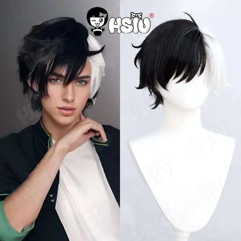 Haruka Sakura Cosplay Costume Wig HSIU Black and White Mixed Short Hair Green Campus Uniform Anime WIND BREAKER Cosplay Wig 
Haruka Sakura Cosplay Costume Wig HSIU Black and White Mixed Short Hair Green Campus Uniform Anime WIND BREAKER Cosplay Wig
