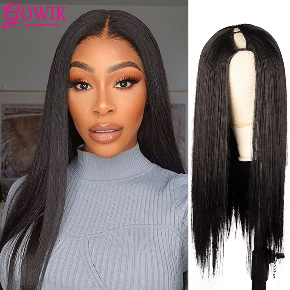 V Part Wigs Straight Brazilian Human Hair Wig for Black Women Full Head Clip V Shape Wig No Leave Out 180% Density Natural Color
V Part Wigs Straight Brazilian Human Hair Wig for Black Women Full Head Clip V Shape Wig No Leave Out 180% Density Natural Color