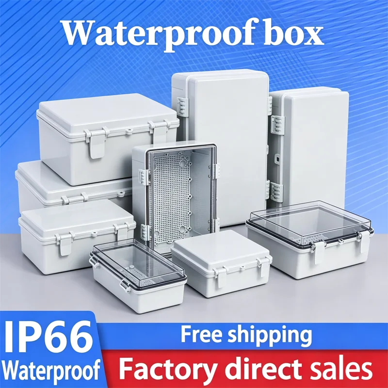 IP66 Gray/Transparent Electronic Box Instrument Hinge Case Waterproof Outdoor Distribution Enclosure Case PC Plastic
IP66 Gray/Transparent Electronic Box Instrument Hinge Case Waterproof Outdoor Distribution Enclosure Case PC Plastic