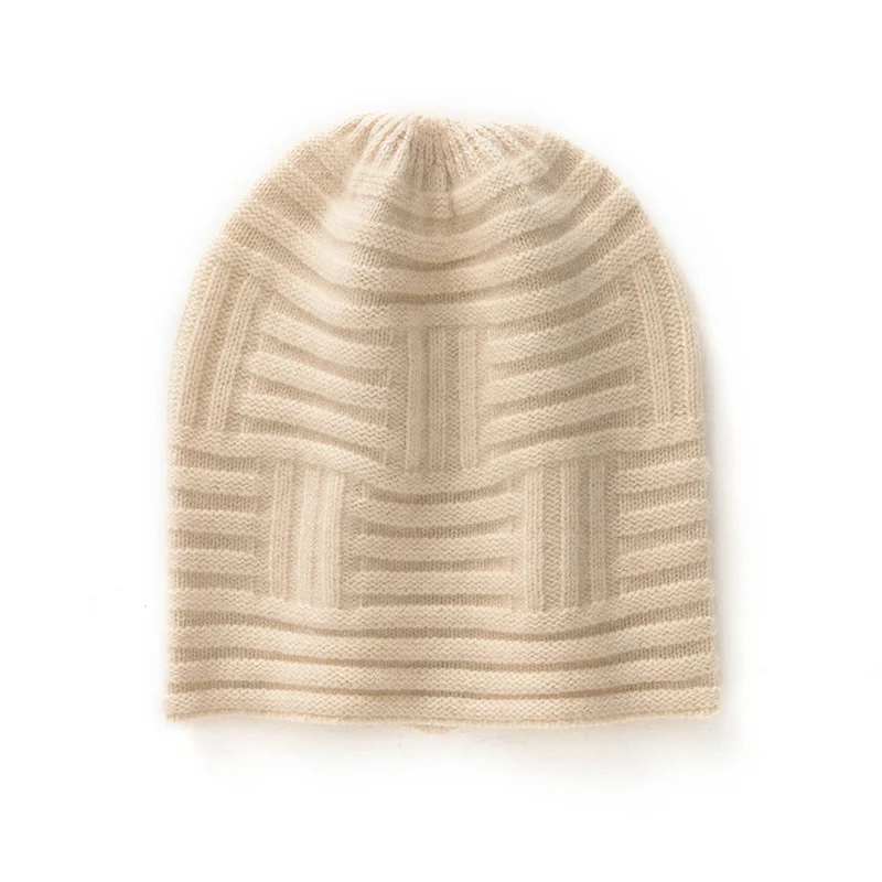 2025 High Quality Cashmere Jacquard Knitted Borderless Hat for Women Thickened Hat, Solid Color Women's Winter Cashmere Warm Hat
2025 High Quality Cashmere Jacquard Knitted Borderless Hat for Women Thickened Hat, Solid Color Women's Winter Cashmere Warm Hat