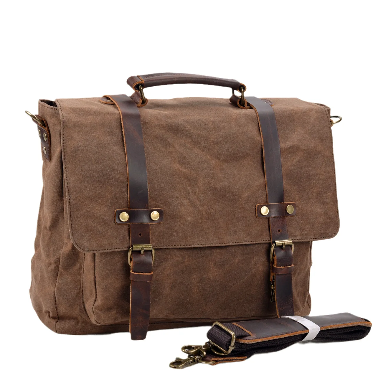 Wax canvas 15.6 inch computer handbag Simple men's bag Business shoulder bag Leisure travel retro briefcase crossbody bag
Wax canvas 15.6 inch computer handbag Simple men's bag Business shoulder bag Leisure travel retro briefcase crossbody bag