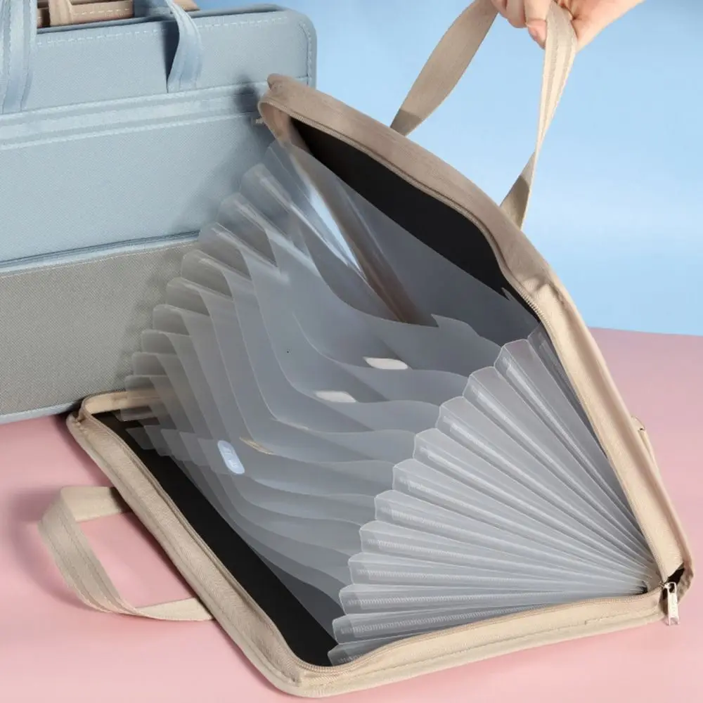 13 Pocket Canvas Accordion Document Bag Large Capacity Vertical A4 Expanding File Organizer Portable with Handle
13 Pocket Canvas Accordion Document Bag Large Capacity Vertical A4 Expanding File Organizer Portable with Handle