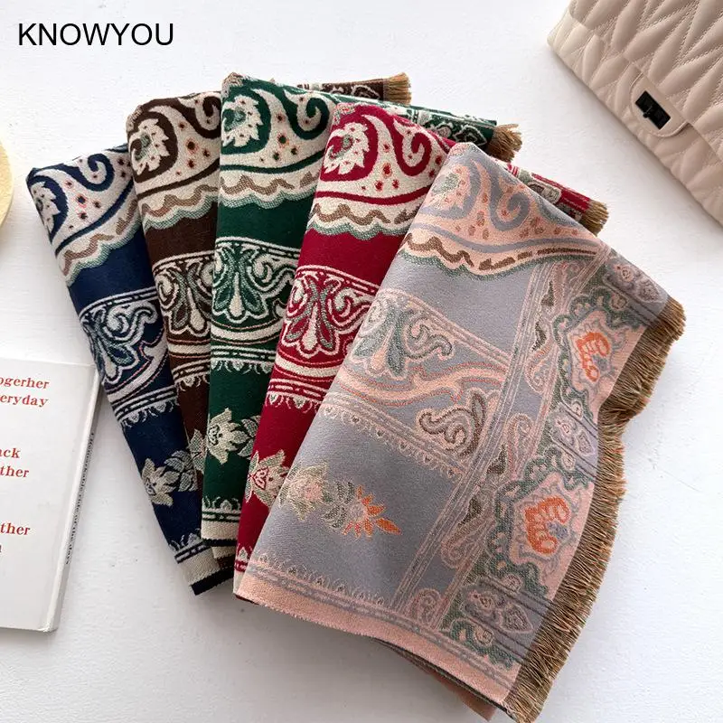 180*68Cm Scarf Women Vintage Ethic Style Shawl and Wraps Spring Autumn New Pashmina Elegant Muffler Luxury Smooth Beach Scarf
180*68Cm Scarf Women Vintage Ethic Style Shawl and Wraps Spring Autumn New Pashmina Elegant Muffler Luxury Smooth Beach Scarf