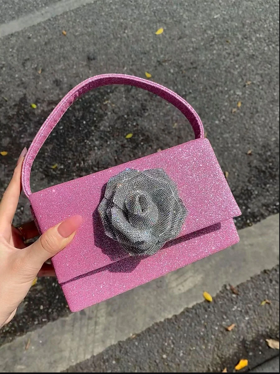 UGALS Tea Flower Fairy Diamond Encrusted Flip Cover Small Square Handbag Evening Box Bag Shoulder Crossbody Bag PU Leather
UGALS Tea Flower Fairy Diamond Encrusted Flip Cover Small Square Handbag Evening Box Bag Shoulder Crossbody Bag PU Leather